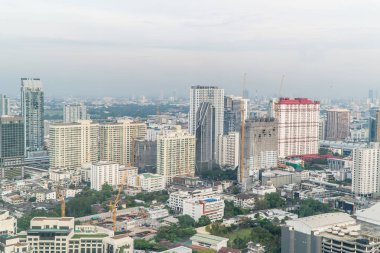 Bangkok, Tayland - 13 Mart 2017: Bangkok manzarası ile şehir