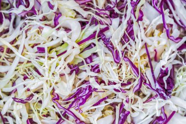 Kıyılmış lahana arka plan.