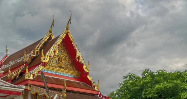 Temple roof style in Thailand — Stock Photo, Image