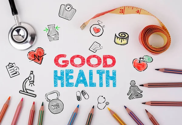 Il concetto di buona salute. Healty stile di vita sfondo — Foto Stock