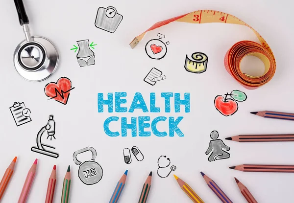 Concetto Health Check. Healty stile di vita sfondo — Foto Stock