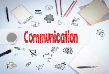 İletişim. Beyaz Ofis Masası toplantısında