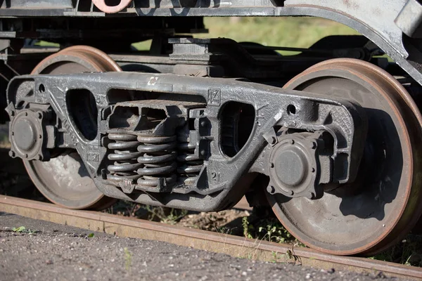 부분을 실행 하는 화물 열차 — 스톡 사진