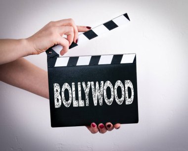 Bollywood. Film clapper tutan eller