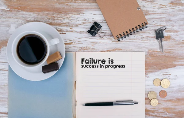 Failure is success in progress — Stock Photo, Image