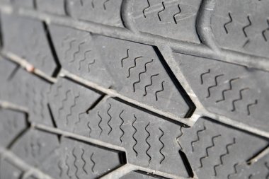 İkinci el araç lastiği, doku ve desen yürümek