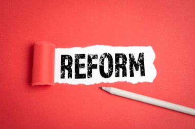 Reform. Eğitim, sağlık, iş ve siyaset kavramı