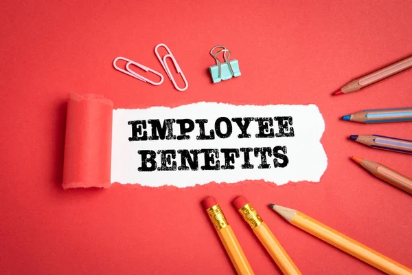 Beneficios para empleados. Concepto de remuneración, carrera y seguro —  Fotos de Stock