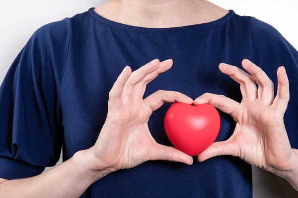 Heart health, anxiety, stress or love concept — Stock Photo, Image