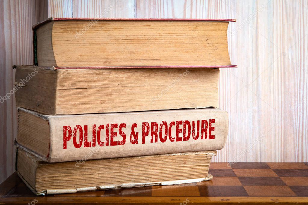 Policies and Procedure. Compliance, Rules, Law, Regulation and Business concept
