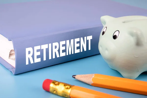 Retirement planning. Education, career, bonuses, insurance and benefits concept