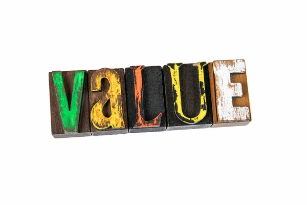 Αξία. Αποστολή, Όραμα, Ηθική και Πελάτες έννοια — Φωτογραφία Αρχείου