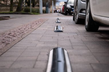 Paved otoparkı. Yaya kaldırımı, şehir geçmişi.