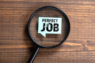 Perfect Job. Research, career, opportunity and future concept