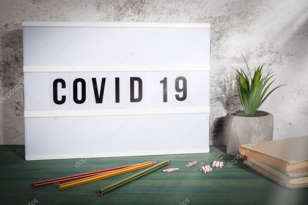 Covid 19 Coronavirus. Symptoms, spreading, transmitting and restrictions concept