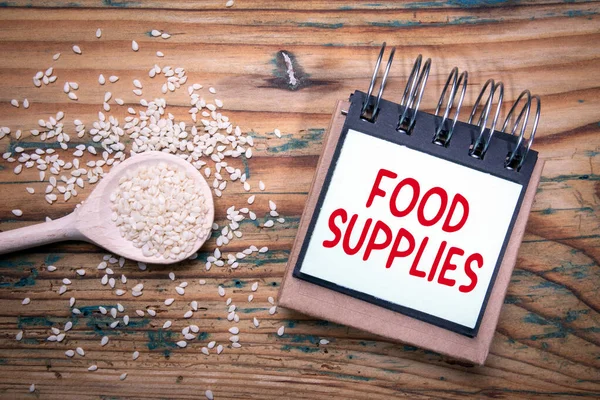 Food Supplies. Emergency, stocks, quarantine and restrictions concept