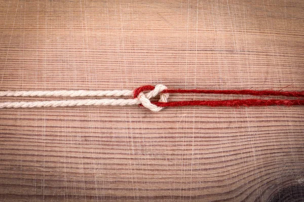 Sheet Bend. Example of training and information — Stock Photo, Image