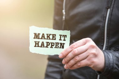 Olmasını sağlayın. Eldeki sayfada metin