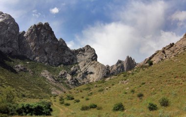 Karatau dağlar (Tian Shan teşvik)