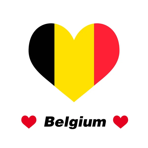 El corazón de Bélgica — Vector de stock