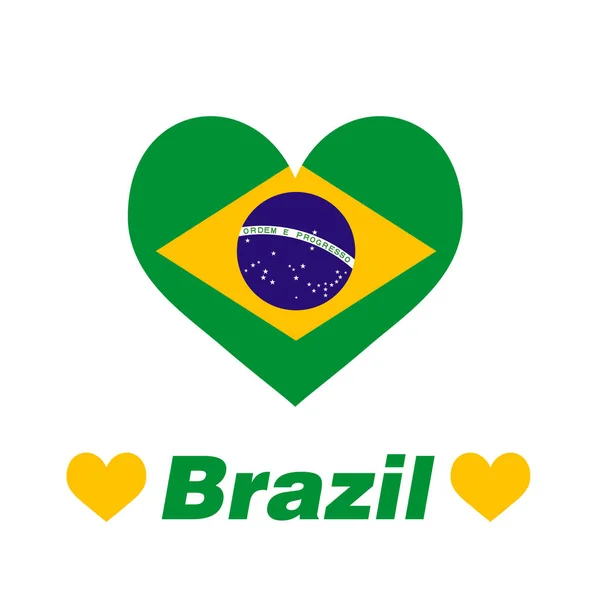 The heart of Brazil — Stock Vector