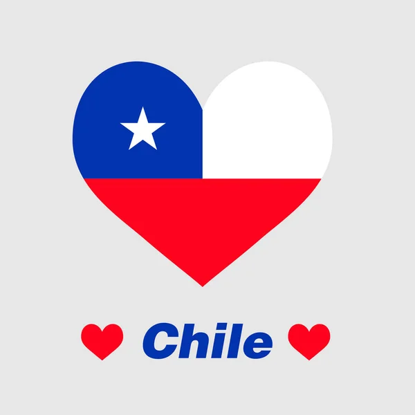 The heart of Chile — Stock Vector