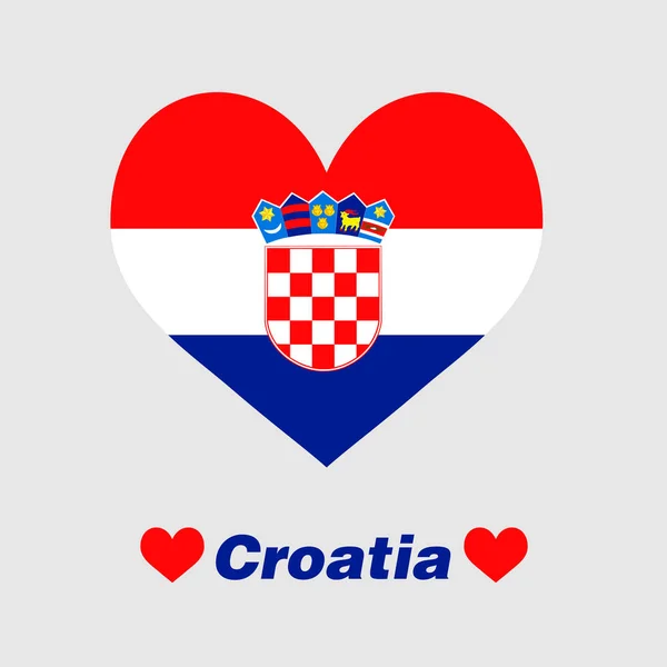 The heart of Croatia — Stock Vector