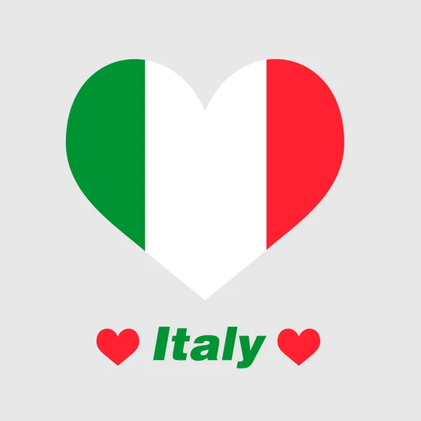 Il cuore d'Italia — Vettoriale Stock