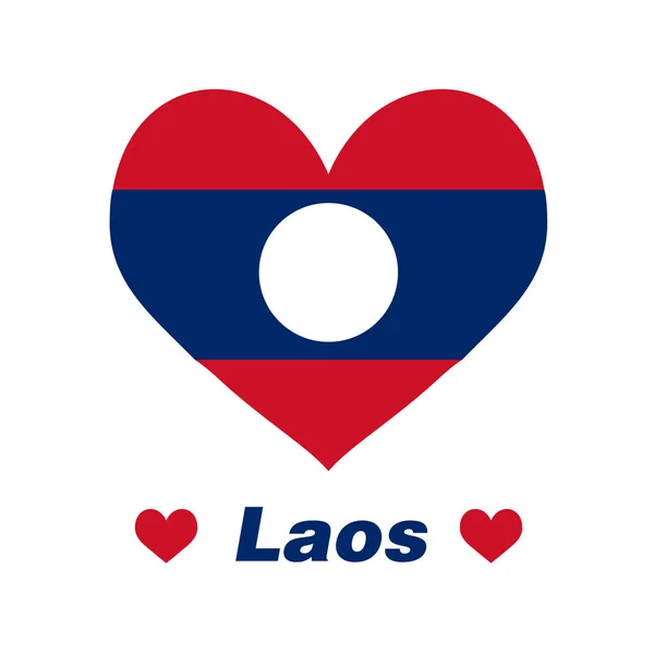 O coração do Laos —  Vetores de Stock