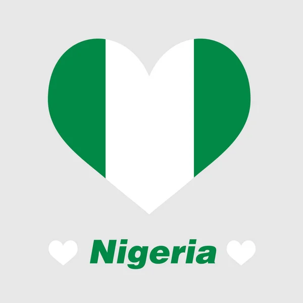 Il cuore della Nigeria — Vettoriale Stock