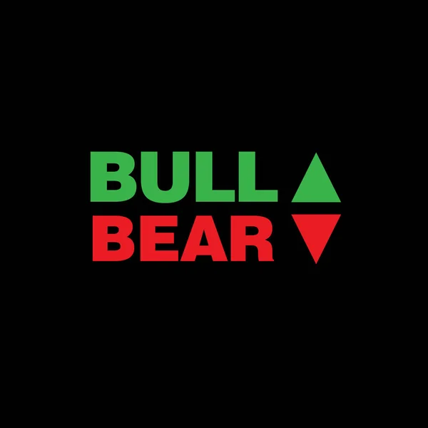 Bulle und Bär — Stockvektor