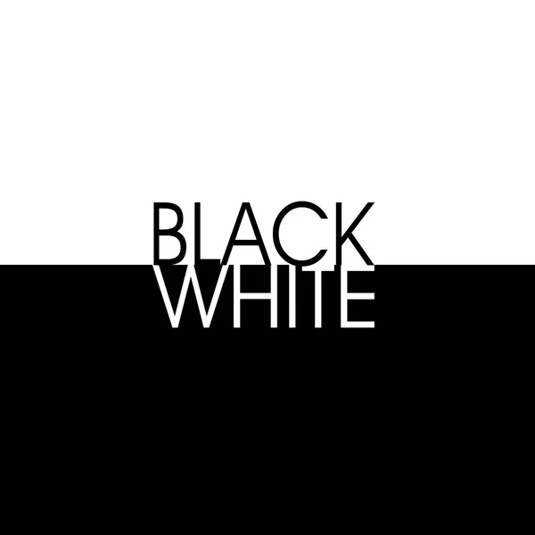 Blanco y negro — Vector de stock