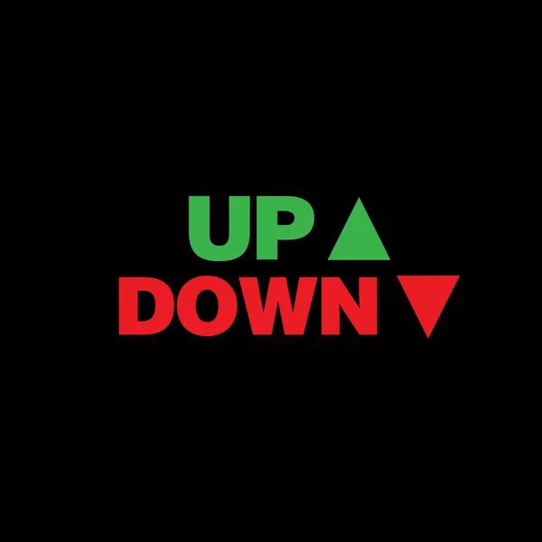 Up and Down — Stock Vector