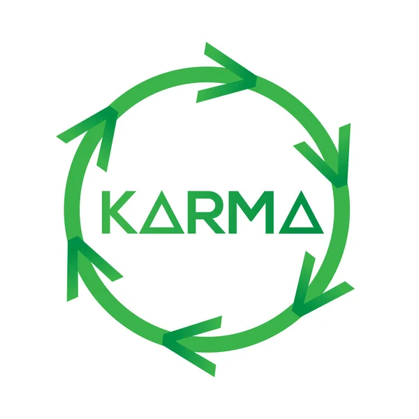 Abstract symbool van karma — Stockvector