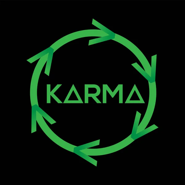 Abstract symbool van karma — Stockvector