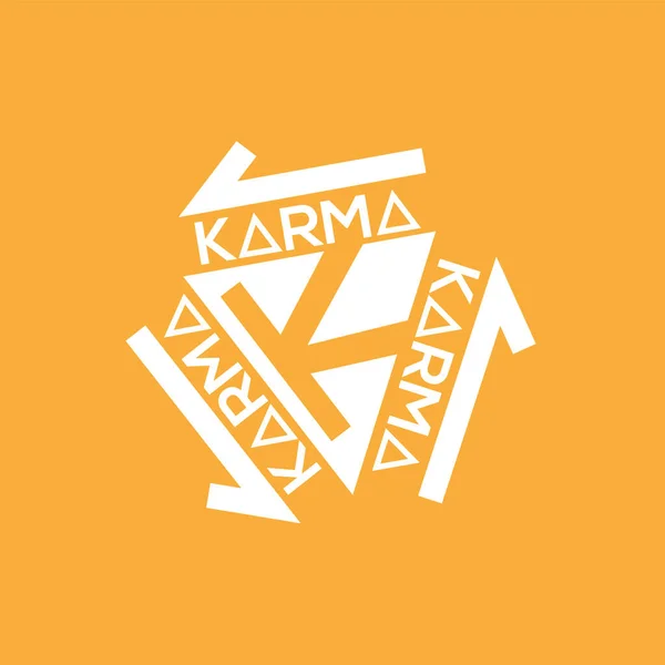 Abstract symbool van karma — Stockvector