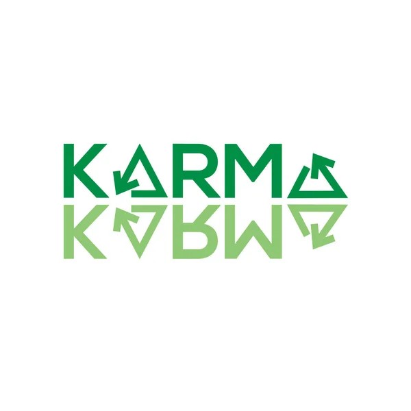 Abstract symbol of karma — Stock Vector