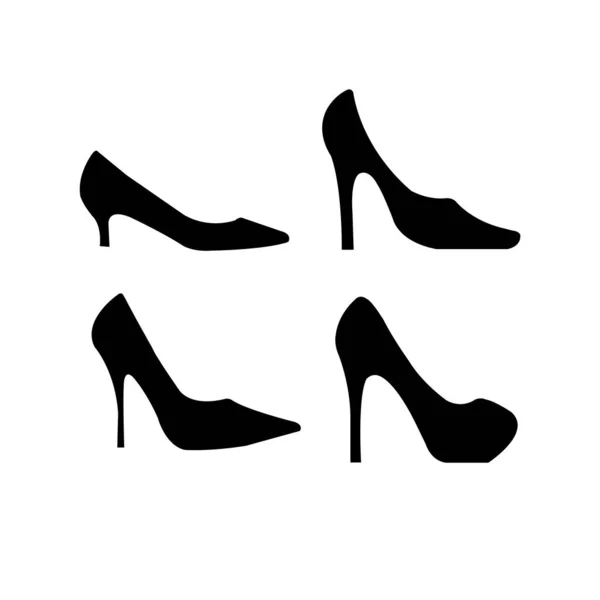 Simple women heel silhouette — Stock Vector