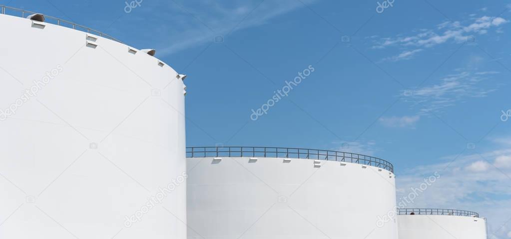 Oil tank farm in Pasadena, Texas, USA