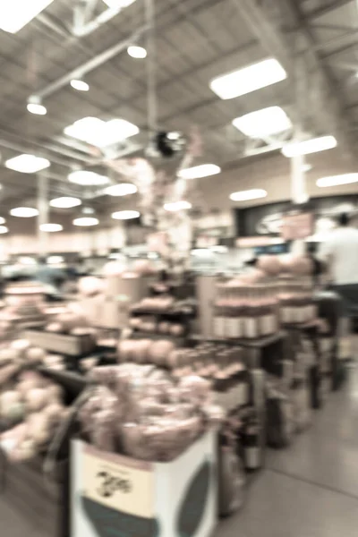 Vintage Tone Blurred Image Halloween Decoration Grocery Store Houston Texas — Stock Photo, Image