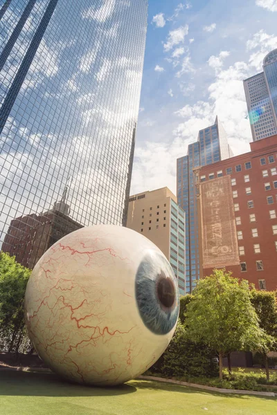 Dallas Usa May 2019 Ojo Hiperrealista Con Venas Rojas Rayadas — Foto de Stock