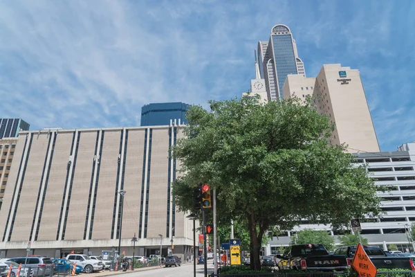 Dallas May 2019 Mirando Hacia Centro Dallas Con Densos Rascacielos —  Fotos de Stock