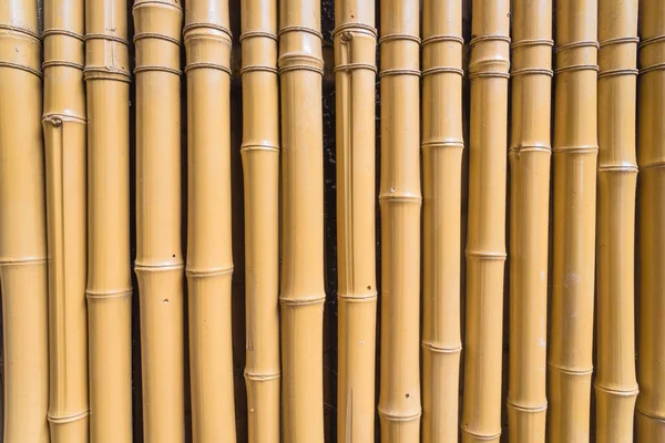 Yellow dried bamboo sticks pattern background full frame view — 스톡 사진