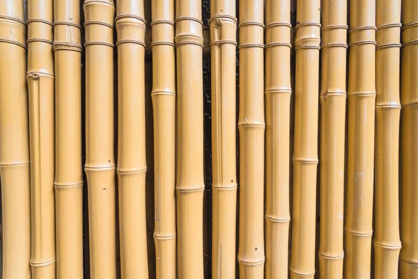 Yellow dried bamboo sticks pattern background full frame view — 스톡 사진