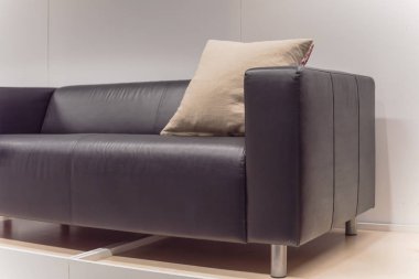 Leather sofas and couches at furniture and home furnishing store in America