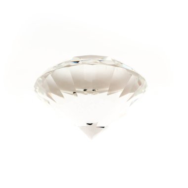 Temiz elmas lüks aksesuar beyaz arka planda izole