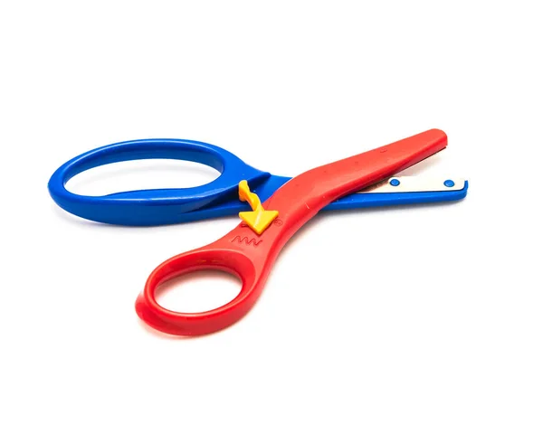 Plastic kids safety scissors isolated hi-res stock photography and