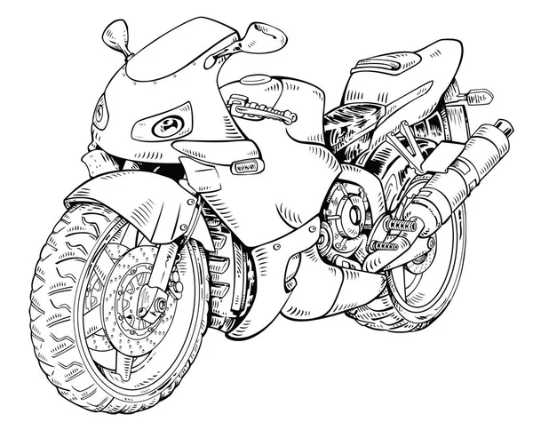Süper Motosiklet — Stok Vektör