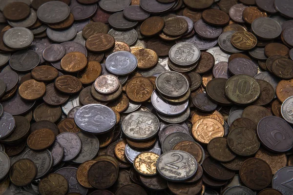 Coins in a disorder — Stock Photo, Image