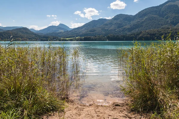 Fuschlsee lake in Salzkammergut region in Austria — Stock fotografie